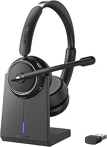 Yealink BH74 Bluetooth Wireless Headset with Charging Stand
