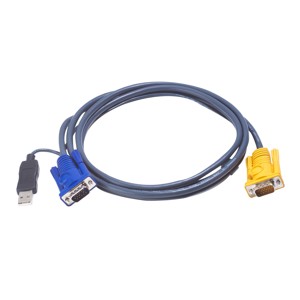 Aten 2L5202UP 1.8m KVM Cable,3in1 SPHD & PS/2-USB conv