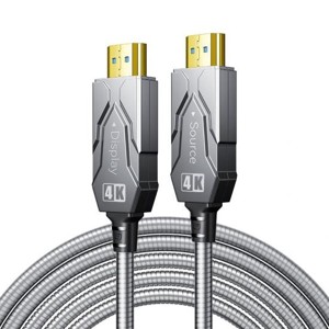 Dtech HF2015K HDMI Armoured Fibre cable V2.0,4k,15m std con